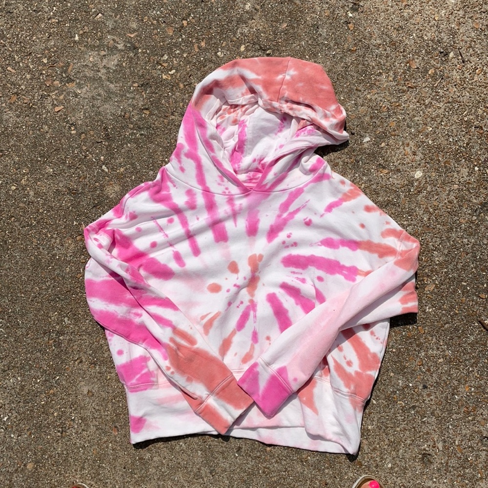 Tiedye cropped hoodie